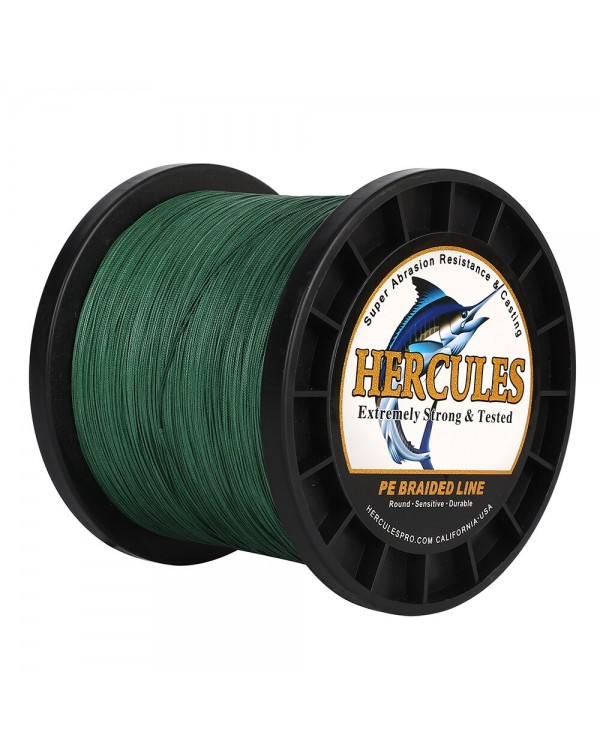 Плетеный шнур Hercules 4X Green 100 м, D 0,08 2,7 кг