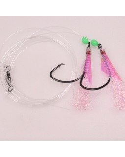 Оснастка Морская VynFish Two Hook Sea Rig 8/0 Pink
