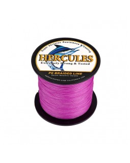 Плетеный шнур Hercules 4X Pink 100 м