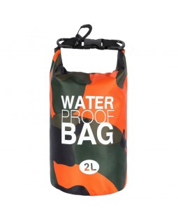 Гермомешок MARJAQE WATER PROOF BAG 2 литра Оранжевый камуфляж