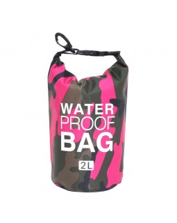 Гермомешок MARJAQE WATER PROOF BAG 2 литра Розовый камуфляж