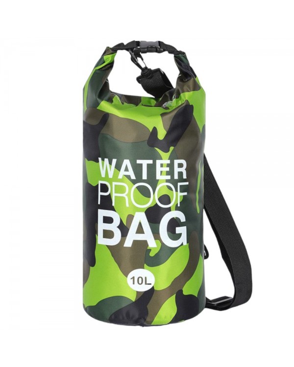 Гермомешок MARJAQE WATER PROOF BAG 10 литров Зеленый камуфляж