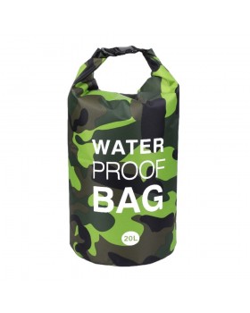 Гермомешок MARJAQE WATER PROOF BAG 20 литров Зеленый камуфляж
