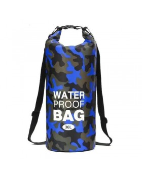 Гермомешок MARJAQE WATER PROOF BAG 30 литров Синий камуфляж
