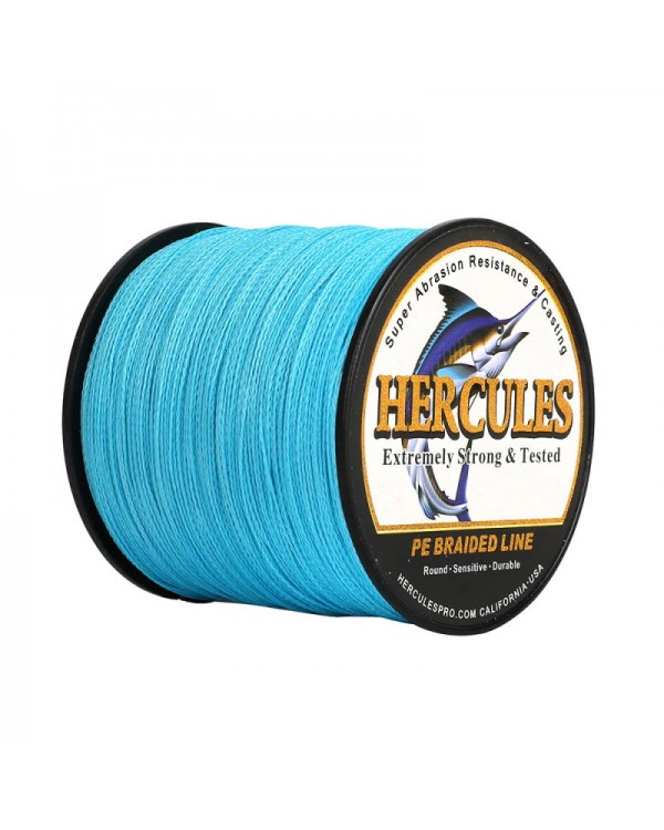 Плетеный шнур Hercules 4X Blue 300 м, D 0,55 45 кг